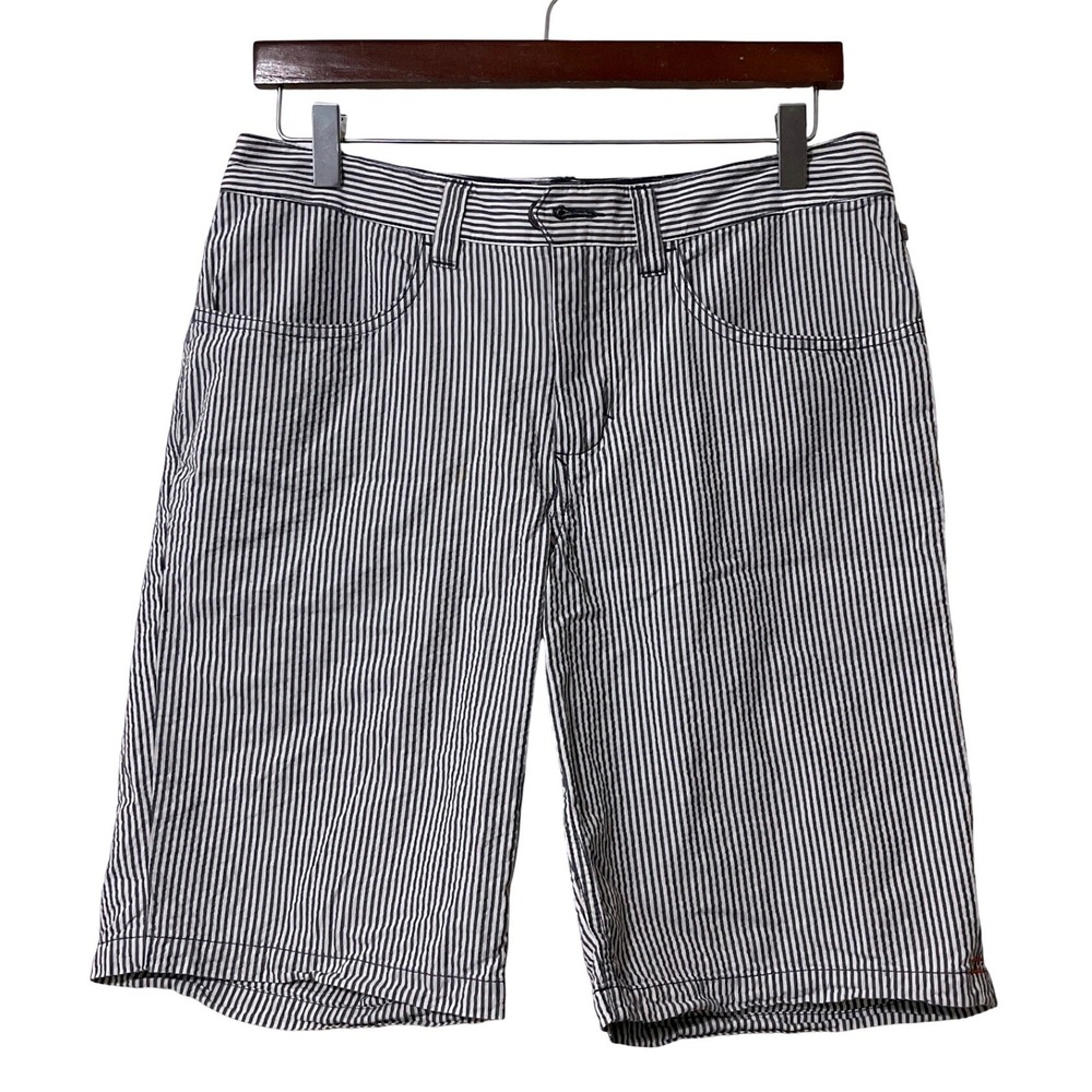 Toad&Co Striped Shorts 30 Blue White‎  Stripe Organic Cotton Preppy Nautical